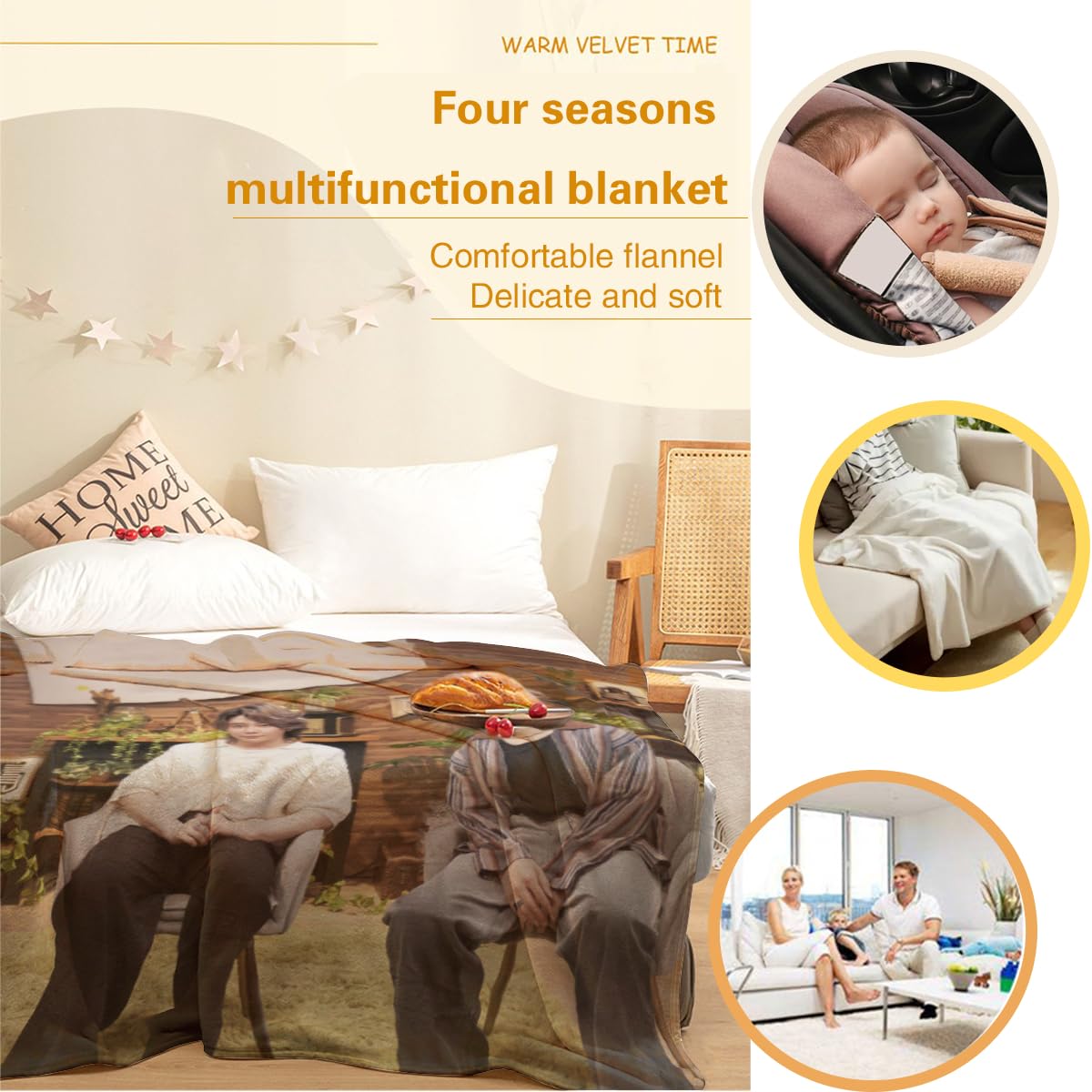 Amazon｜ミセス/グリーン/アップル 毛布 タオルケット